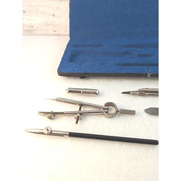 VTGE Stellar Drawing Set In Felt Lined Case collector Item working Condition - Picture 9 of 11